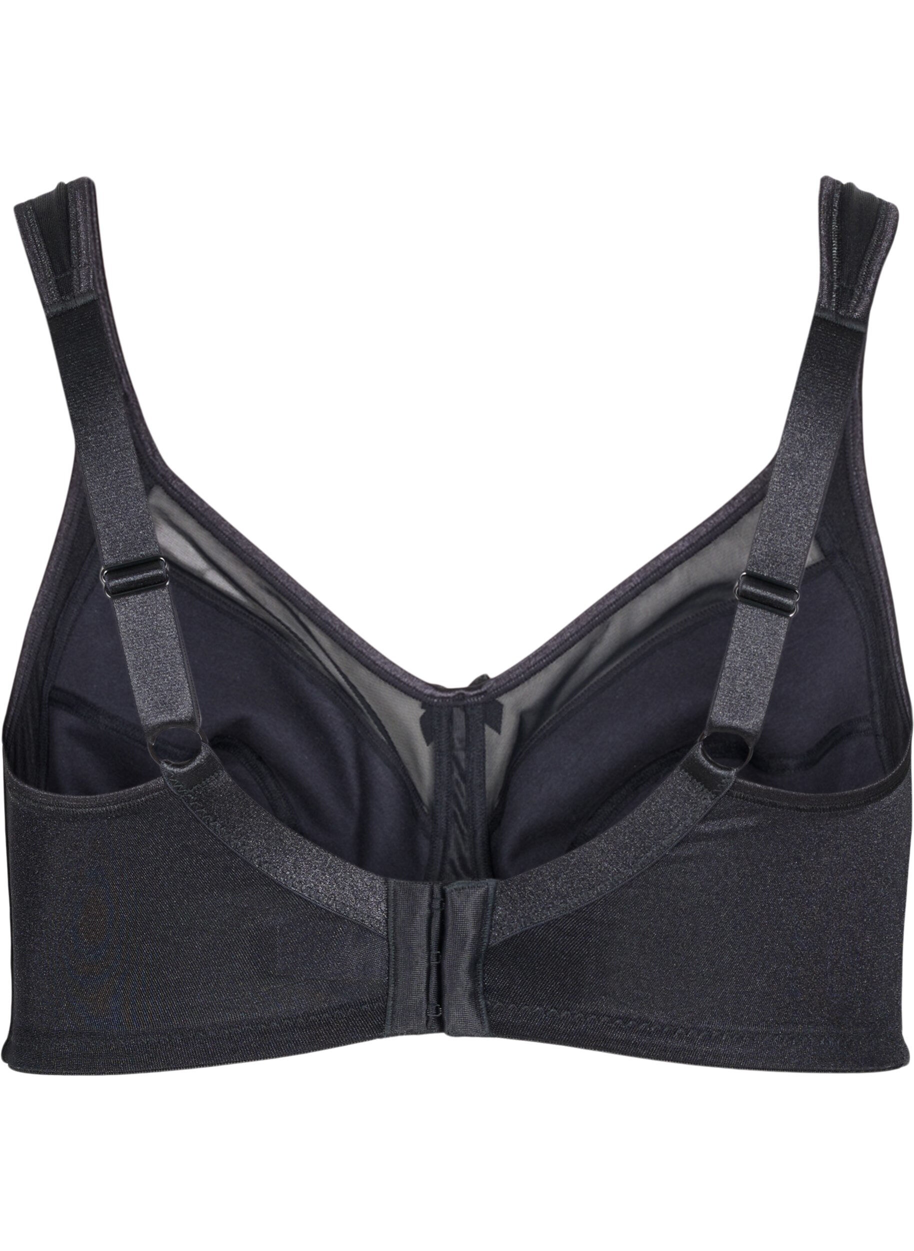 Zizzi BH mit Mesh Details , Black, Packshot image number 1