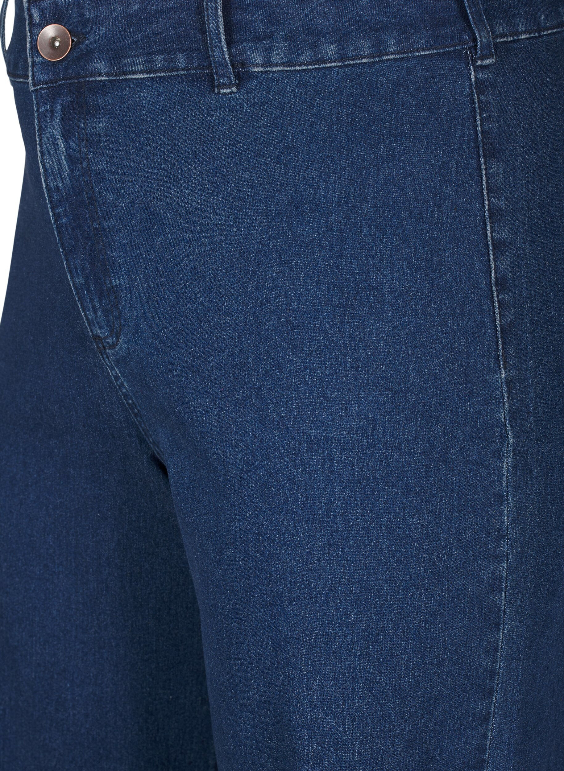 Zizzi FLASH - Jeans mit weiter Passform, Blau, Packshot image number 2