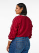 Jerseybluse mit Struktur und Kontrastdetails, Rot, Model image number 2