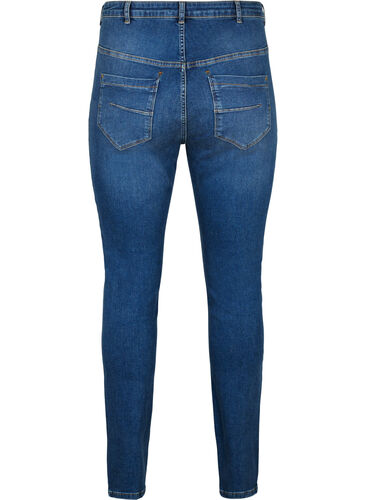 Super schlanke Amy Jeans mit hoher Taille, Blue denim, Packshot image number 1