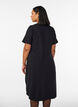 Kleid aus Baumwolle mit Twist-Detail, Schwarz, Model image number 2