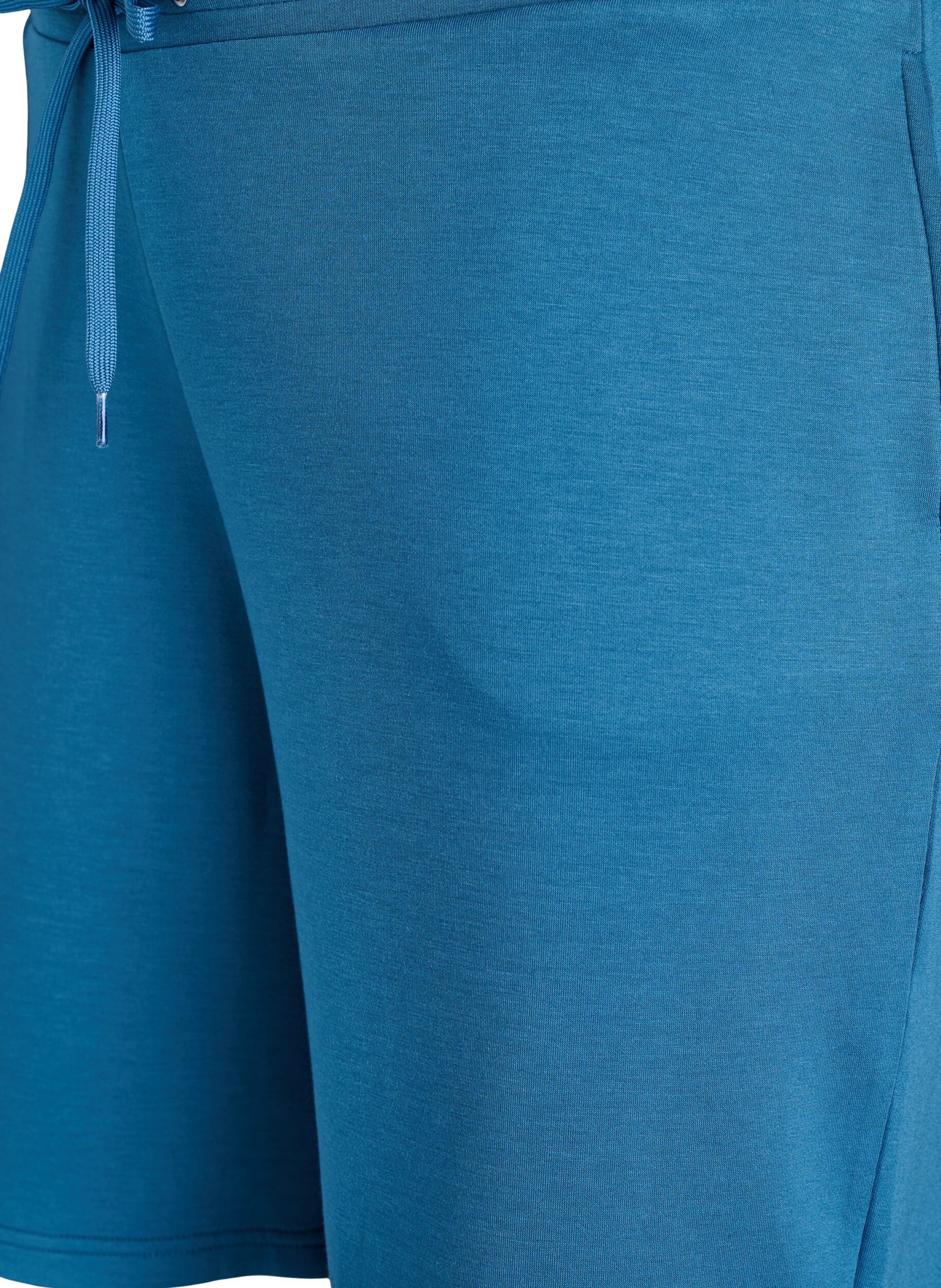 Zizzi Shorts aus Modalmischung mit Taschen, Petrol, Packshot image number 2