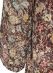 Kleid aus Chiffon mit gebl&uuml;mtem Print und R&uuml;schenlagen, Braun, Packshot image number 3
