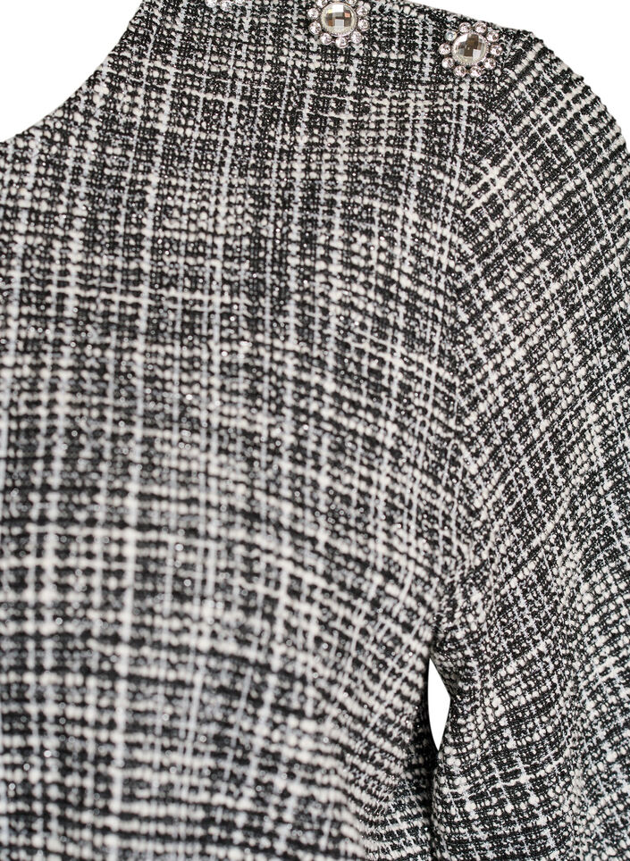 Bluse aus Webstoff mit Knopfdetail, Vanille, Packshot image number 2