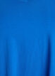 Einfarbiges Basic-T-Shirt aus Baumwolle, Blau, Packshot image number 2
