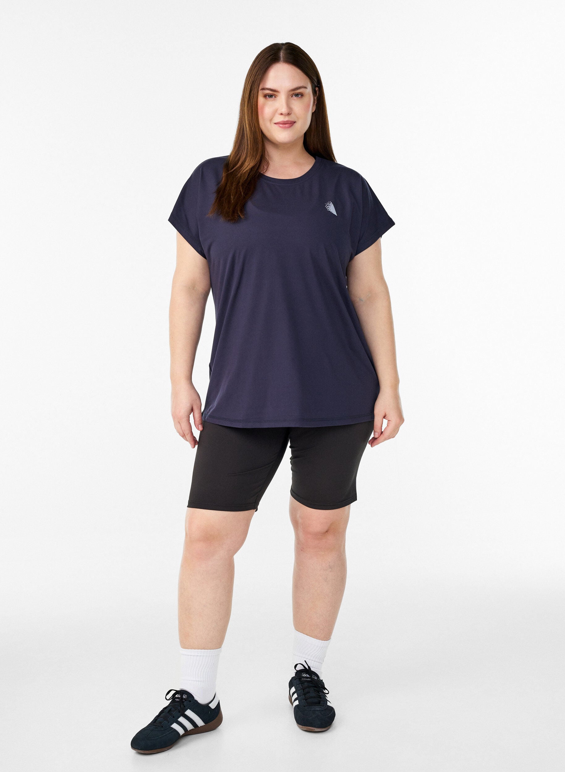 ZizziEinfarbiges Trainings-T-Shirt, Blau, Model image number 1
