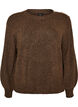 Strickbluse mit Knopfleiste, Braun, Packshot image number 0
