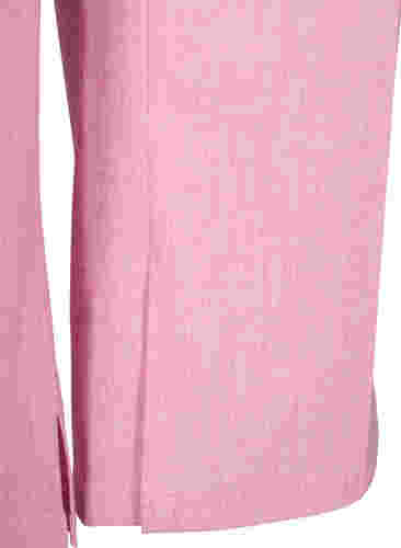 Melierte Hose mit Gummizug und Knopfverschluss, Rosebloom, Packshot image number 3
