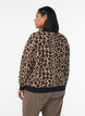 Cardigan mit Leopardenmuster und Kontrastbesatz, Schwarz, Model image number 2