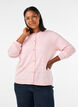 Strickjacke mit Herz-Lochstickerei, Pink, Model image number 0
