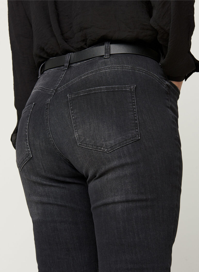 Amy Jeans, Grey Denim, Model image number 1