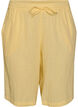 Lockere Shorts aus Baumwollmusselin mit hoher Taille, Gelb, Packshot image number 0