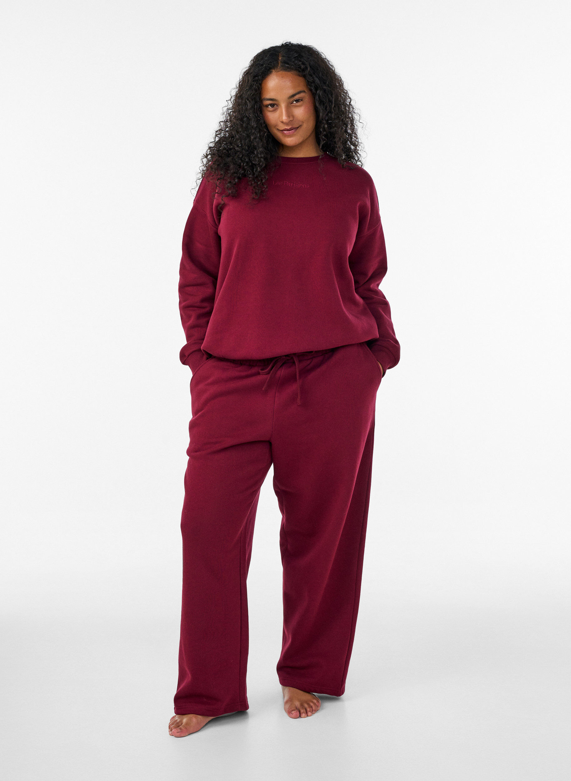 ZizziSweathose mit Taschen, Rot, Model image number 0