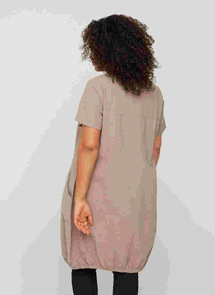 Kurzarm Kleid aus Baumwolle, Fungi, Model image number 1