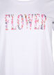 Baumwoll-T-Shirt mit Textaufdruck, B. White w. Flower, Packshot image number 2