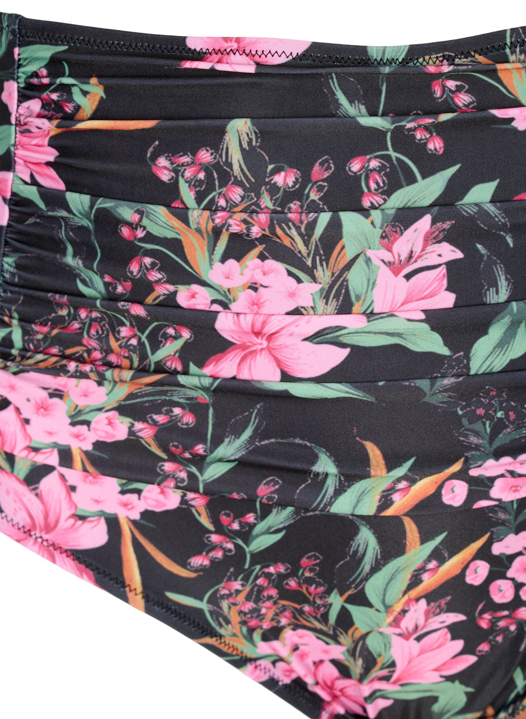 Zizzi Extra hoch taillierte Bikini-Hose mit Print, Pink, Packshot image number 2