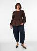 Bluse mit Puff und langen &Auml;rmeln, Braun, Model image number 1