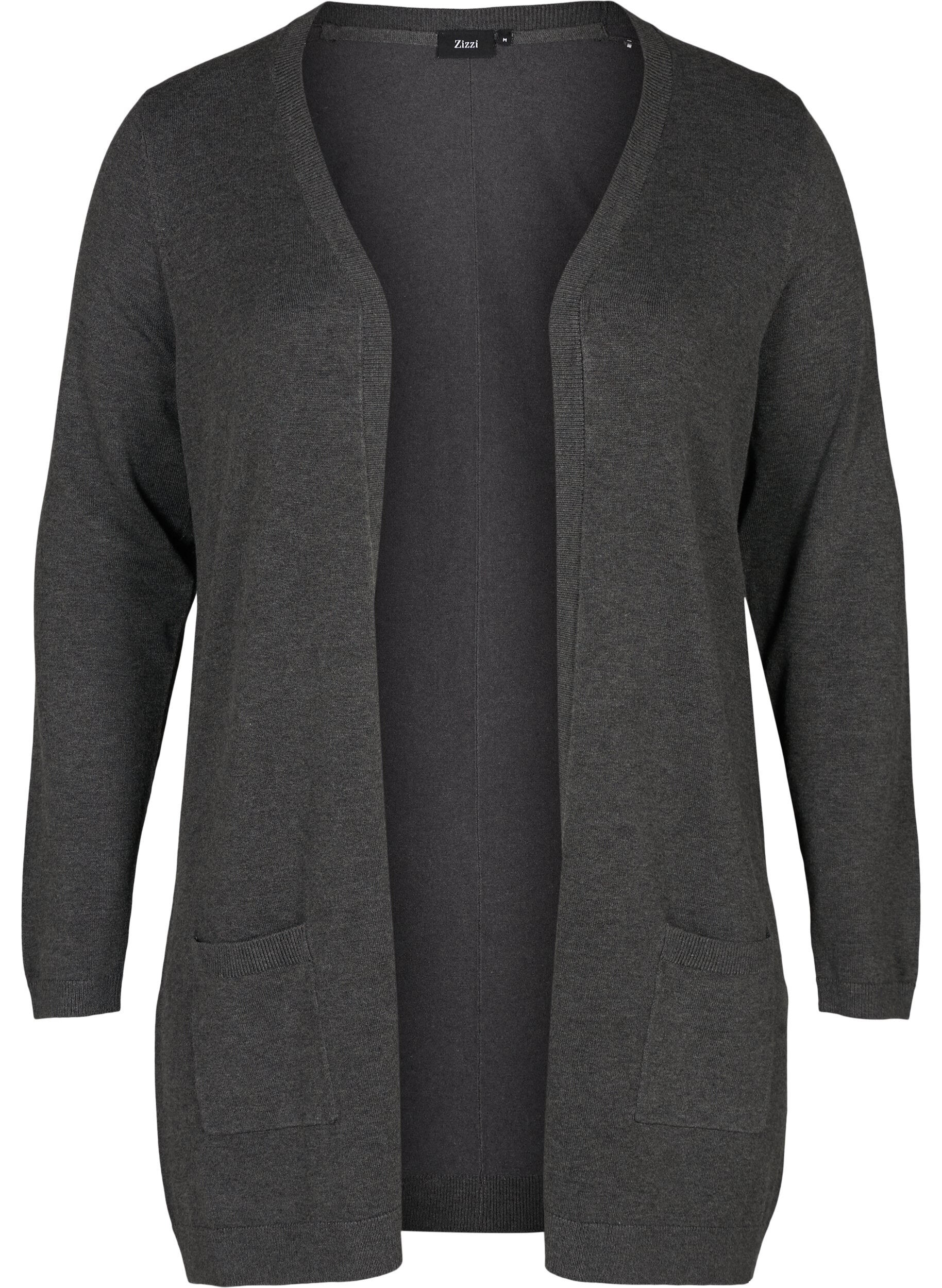 Lange Strickjacke aus einer Viskosemischung