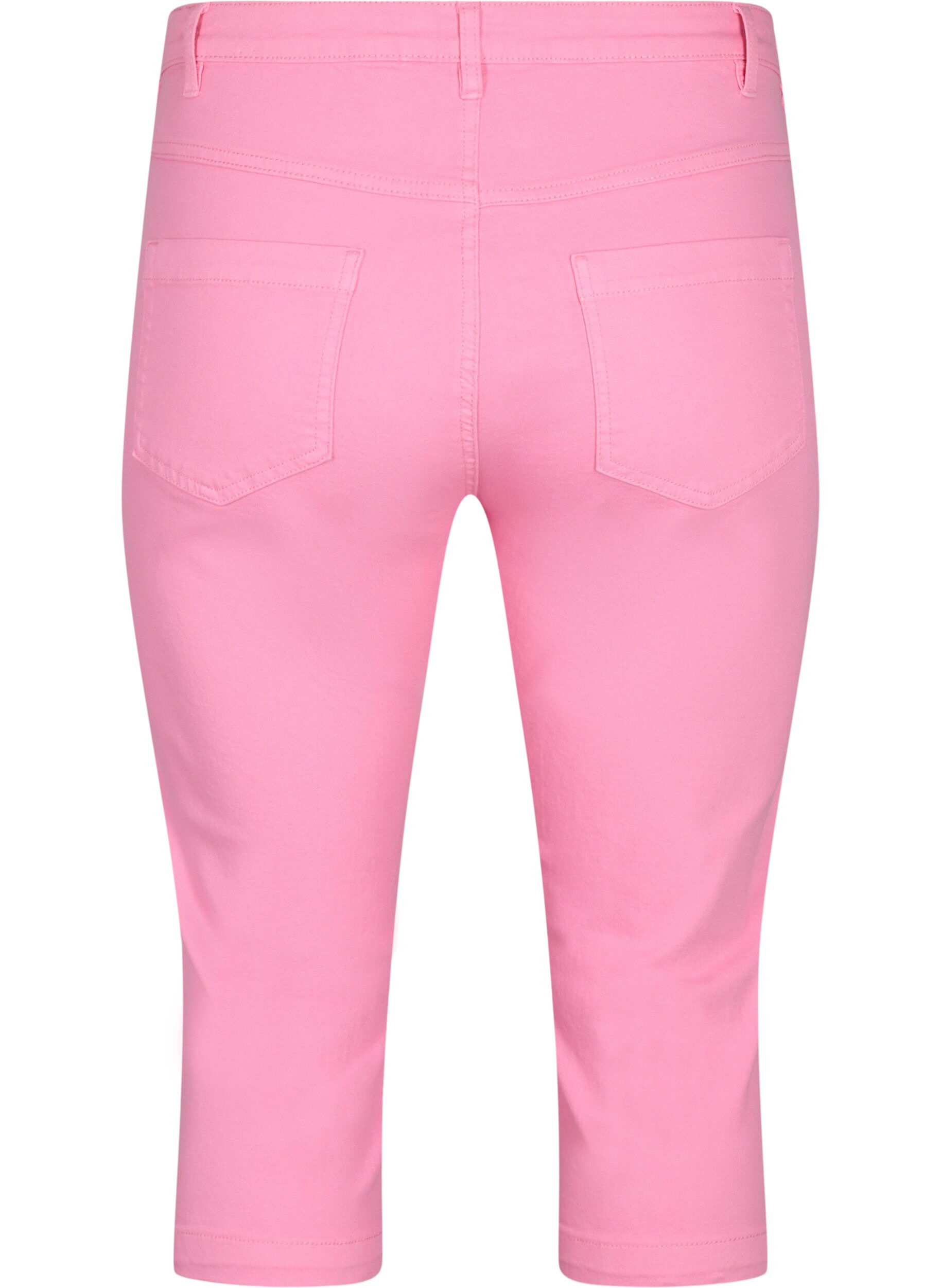 Zizzi Eng anliegende Emily Capri-Hose, Rosebloom, Packshot image number 1