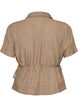Wickelbluse mit Bindeband, Braun, Packshot image number 1