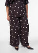 Hose aus Viskose mit Polka Dots und weitem Bein, Braun, Model image number 3