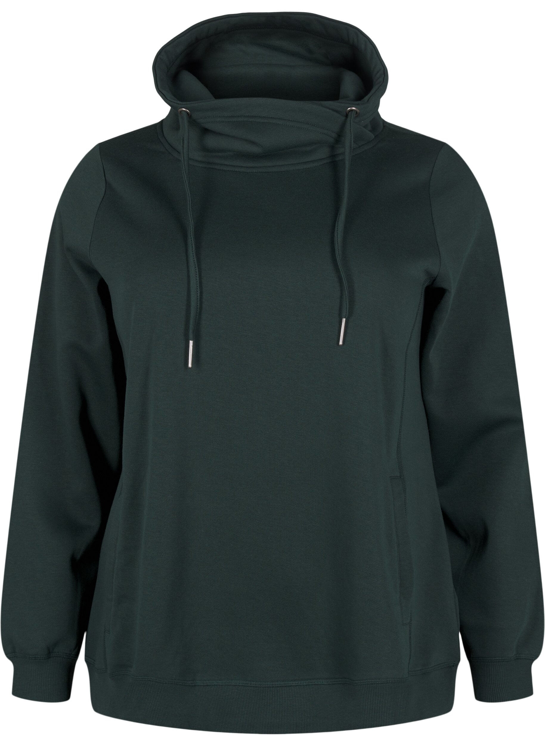Zizzi FLASH - Sweatshirt mit Stehkragen, Scarab, Packshot image number 0