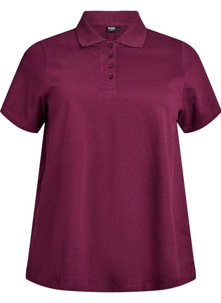FLASH - Poloshirt mit kurzen &Auml;rmeln, Rot, Packshot image number 0