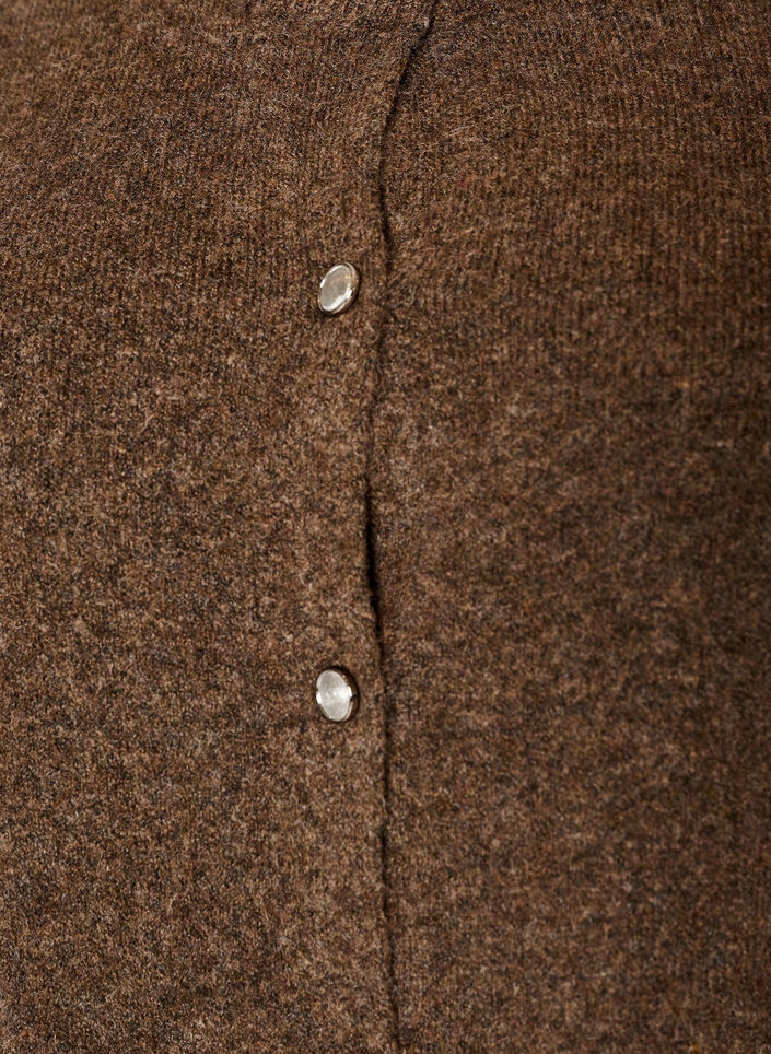 Strickjacke mit kurzen &Auml;rmeln, Braun, Packshot image number 2