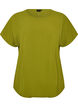 Bluse mit kurzen &Auml;rmeln und Rundhalsausschnitt, Gr&uuml;n, Packshot image number 0