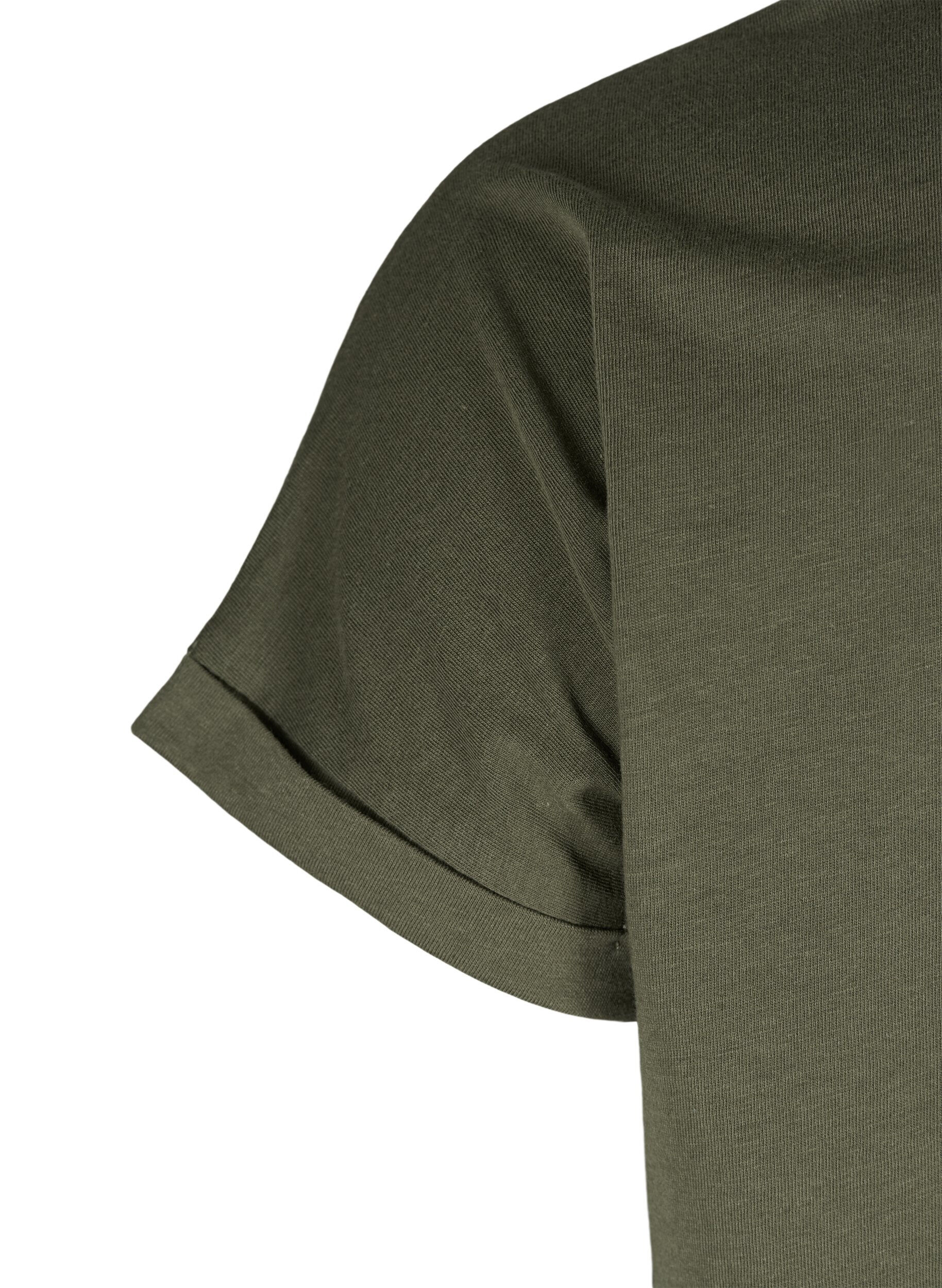 Zizzi T-Shirt, Ivy Green, Packshot image number 3