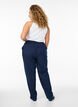 Hose mit weiter Passform und hoher Taille, Blau, Model image number 1
