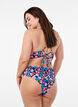 Gebl&uuml;mte Brazilian-Bikinihose, Rot, Model image number 1
