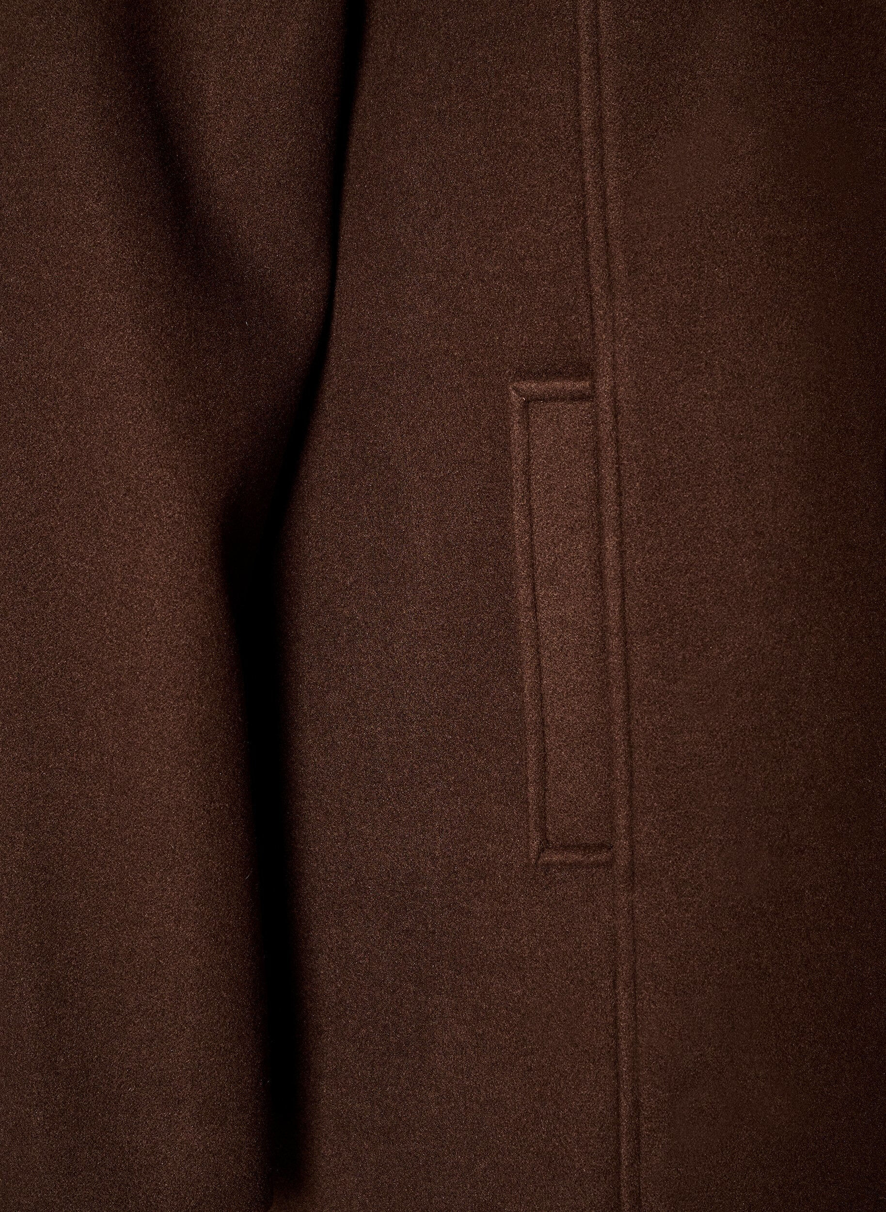 ZizziKurzmantel in A-Linie, Braun, Packshot image number 3