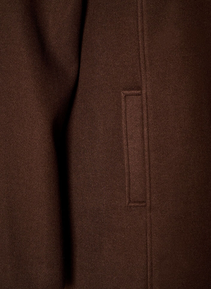 Kurzmantel in A-Linie, Braun, Packshot image number 3