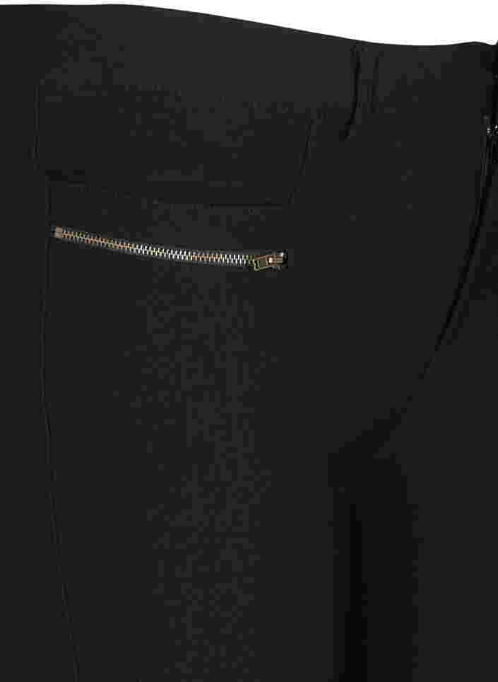 Slim Fit 3/4-Hose mit Reißverschluss, Black, Packshot image number 2