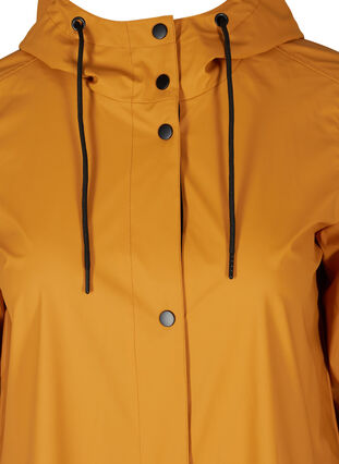 Regenjacke mit Kapuze und Taschen, Spruce Yellow, Packshot image number 2