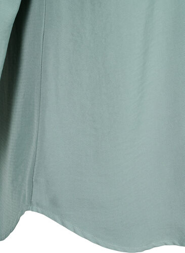 Bluse mit Smok und V-Ausschnitt, Chinois Green, Packshot image number 4