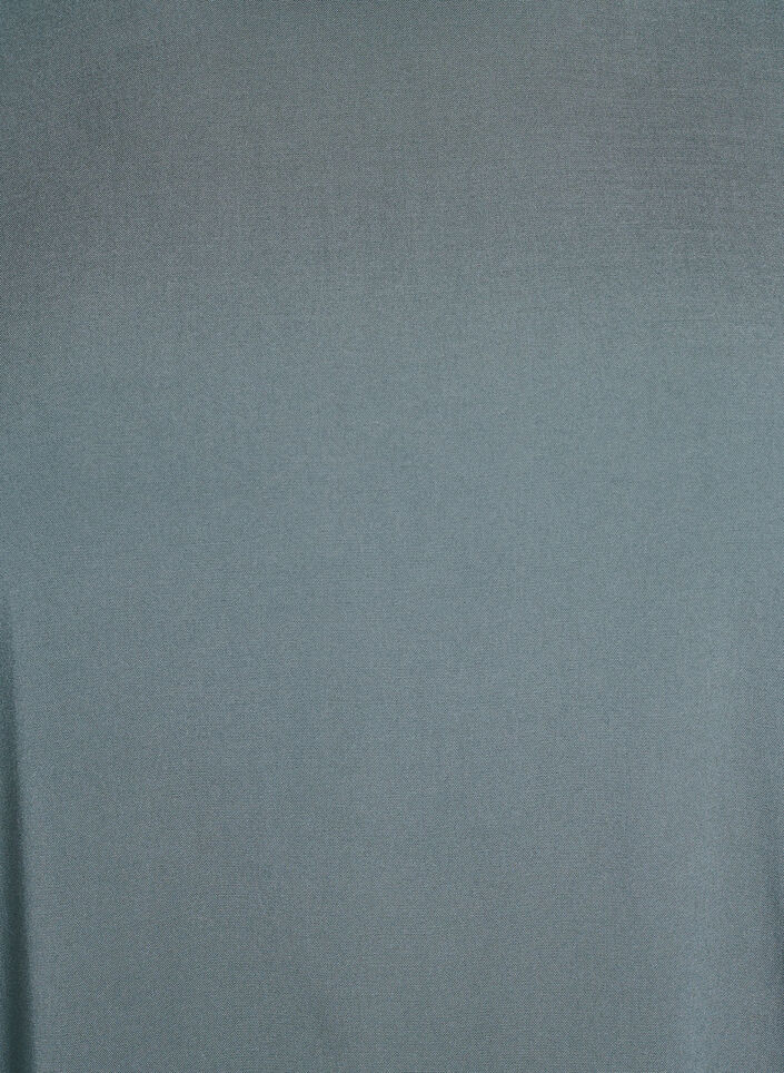 FLASH &ndash; Kurz&auml;rmelige, gewebte Bluse mit Rundhals, Gr&uuml;n, Packshot image number 2