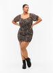 Kurzes Kleid aus Mesh mit Leopardenprint, Leo, Model image number 4