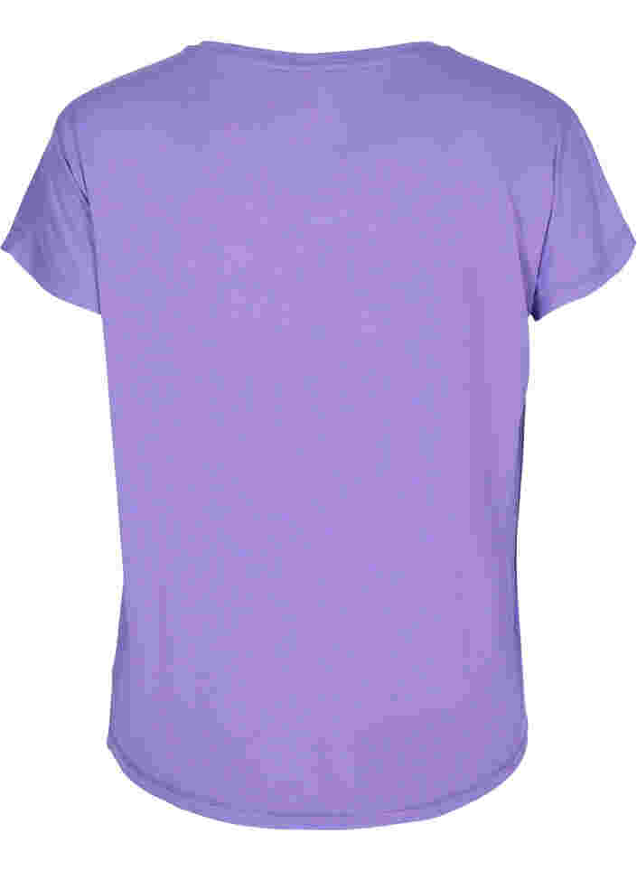 Einfarbiges Trainings-T-Shirt, Passion Flower, Packshot image number 1