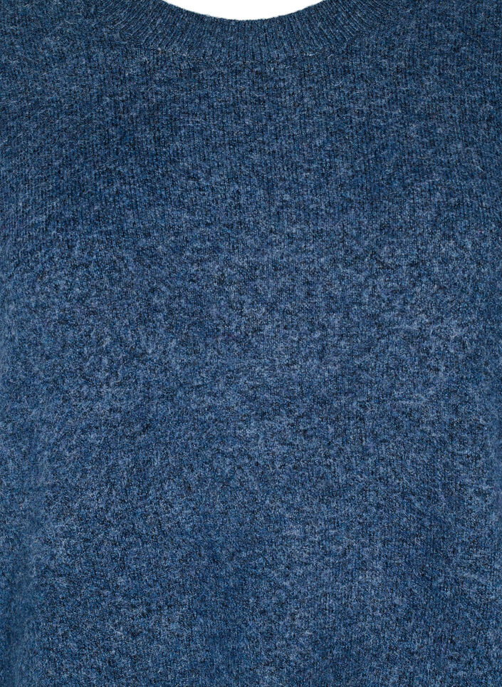 Strickkleid mit Schlitzen, Bering Sea Mel., Packshot image number 2