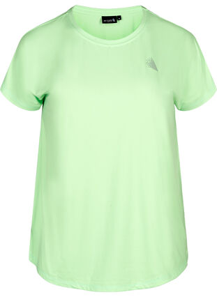 Einfarbiges Trainings-T-Shirt, Paradise Green, Packshot image number 0