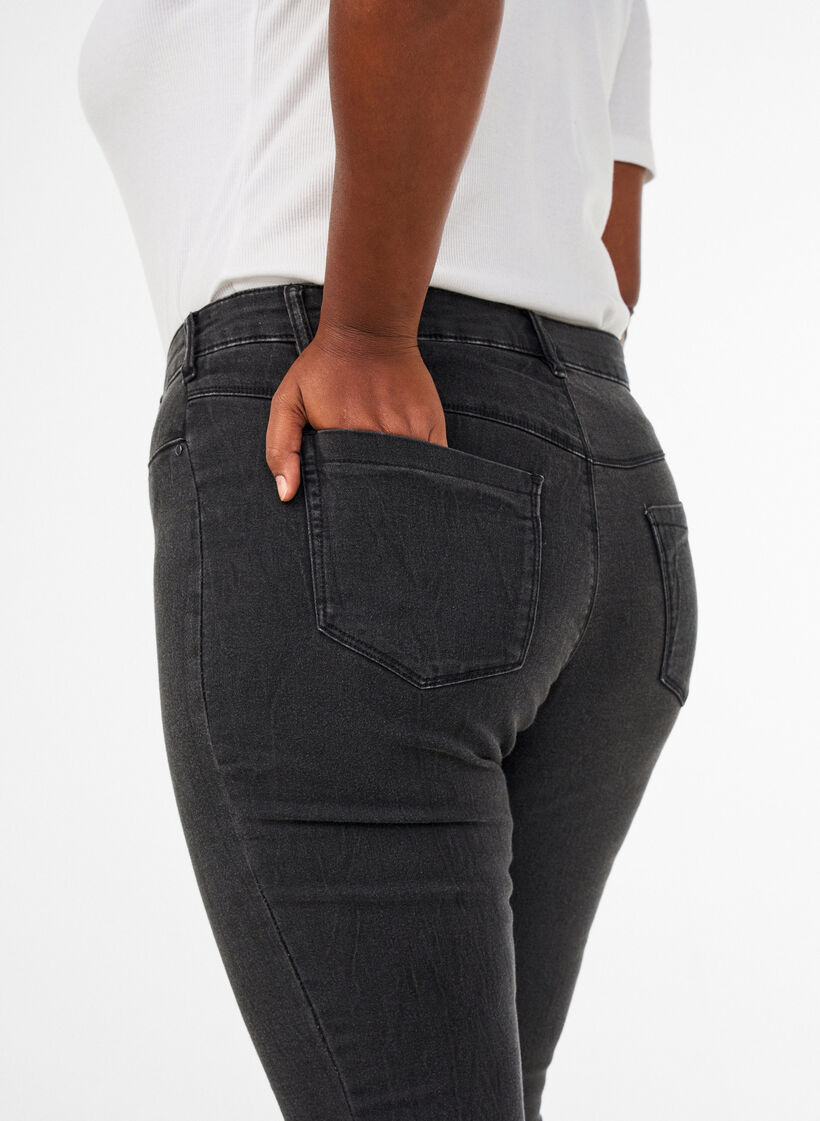 Jeggings aus Baumwollmischung, Grey Denim, Model image number 2