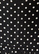 Gepunktete Tunika mit Empire-Linie und A-Linien-Form, Schwarz, Packshot image number 2