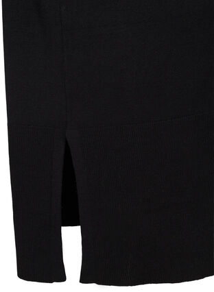 Oversize Strickkleid aus Viskosemischung, Black, Packshot image number 3