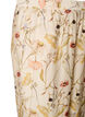 Hoch taillierte Hose aus Viskose mit Blumenmuster, Beige, Packshot image number 2