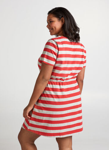 Kurzes Kleid, LGM W. Red Stripe, Model image number 1