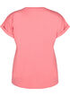 Kurz&auml;rmliges T-Shirt aus einer Baumwollmischung, Rot, Packshot image number 1