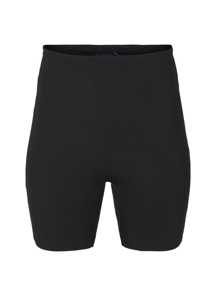 Light Shapewear Shorts mit hoher Taille, Schwarz, Packshot image number 0