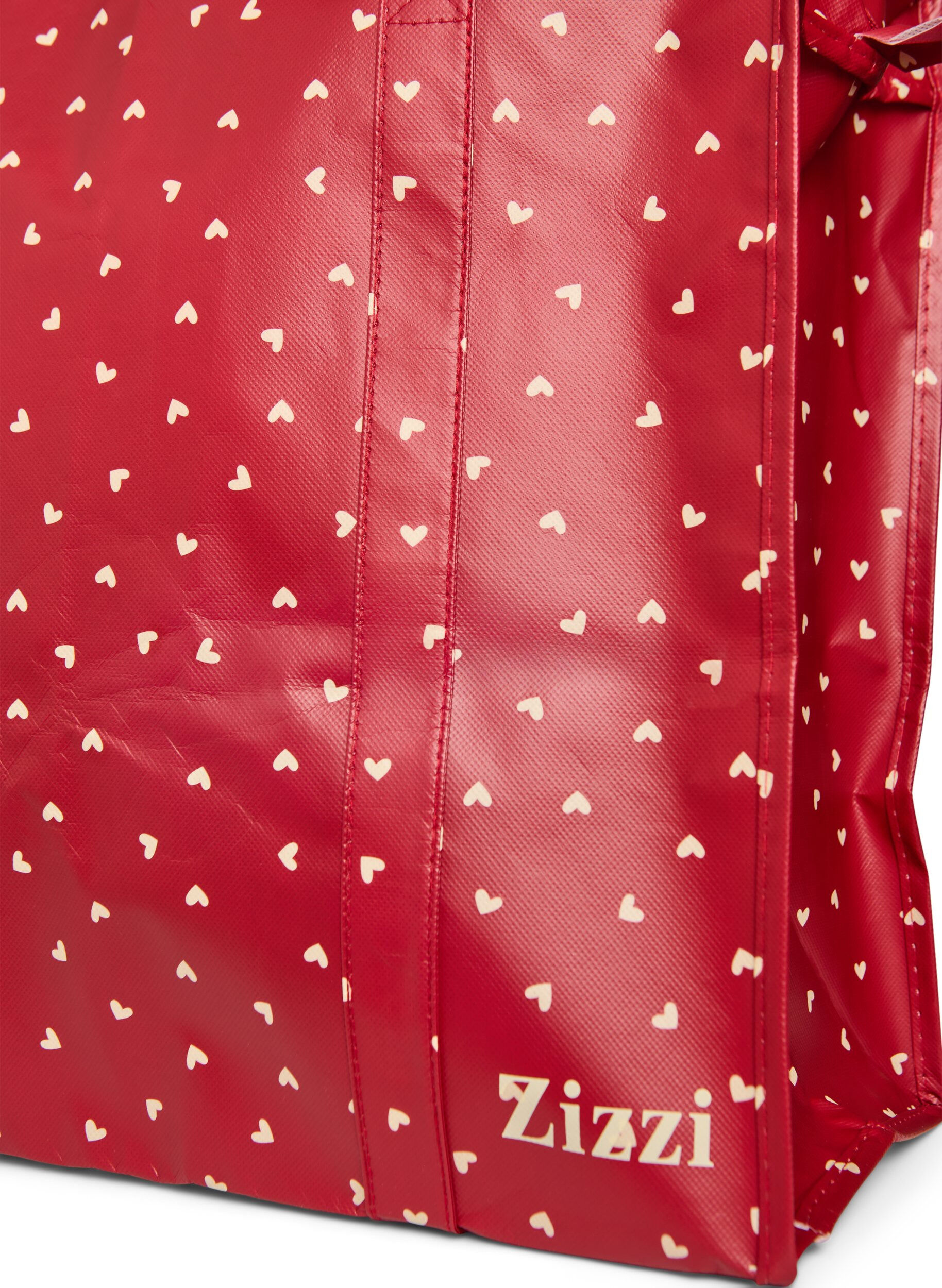 Zizzi Einkaufstasche mit Rei&szlig;verschluss, Rot, Packshot image number 2